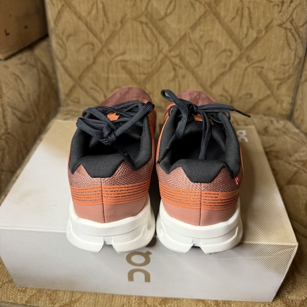 On Cloudgo Orange Black Men's 7 2E Wide Road Running Shoes Sneakers New - Picture 5 of 8
